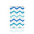 Samsung Galaxy Tab S7 FE | S7+ | S8+ Tablet Hoes Zigzag Blauw