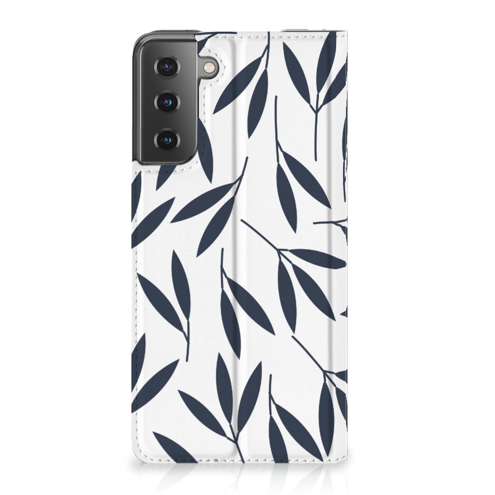 Samsung Galaxy S21 Plus Smart Cover Leaves Blue - B2C Telecom