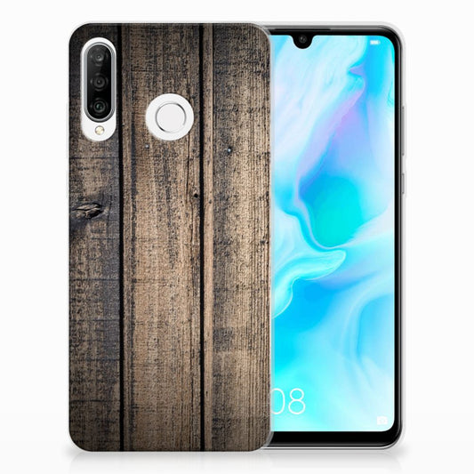 Huawei P30 Lite Bumper Hoesje Steigerhout