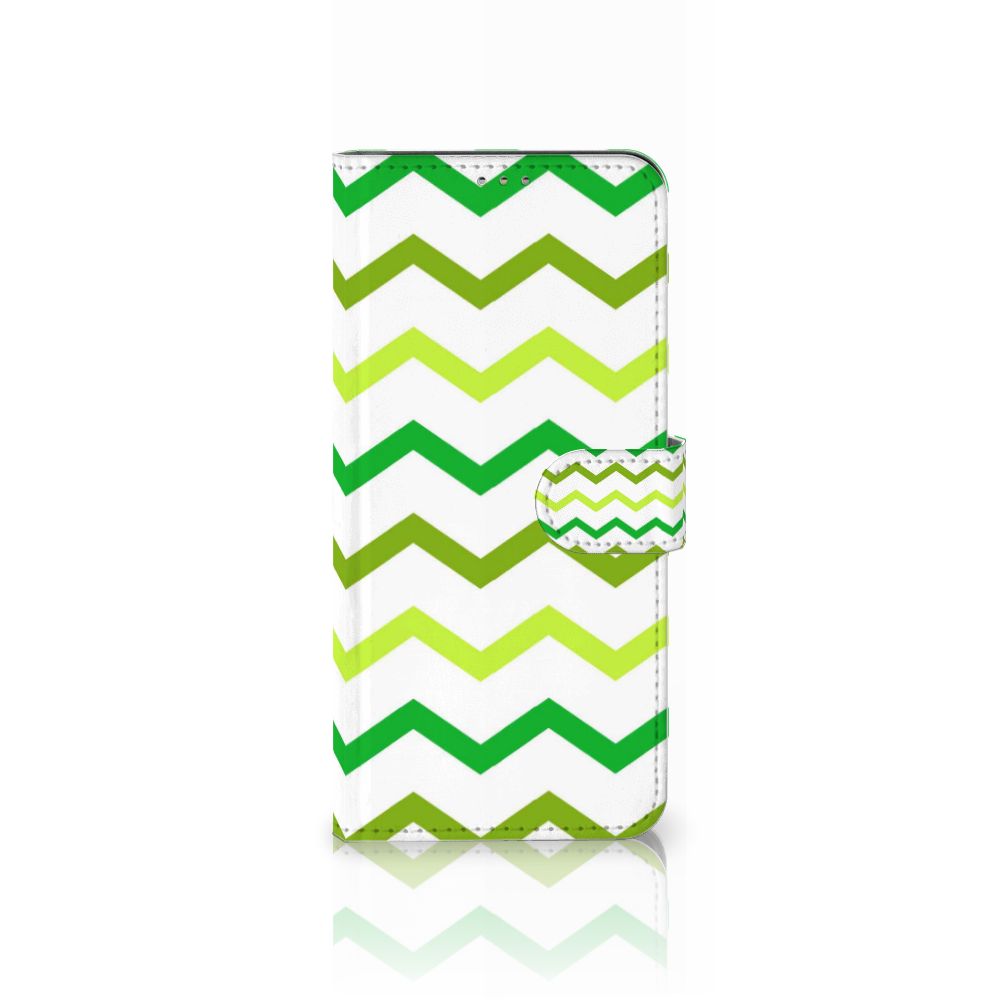 Motorola Moto G60 Telefoon Hoesje Zigzag Groen