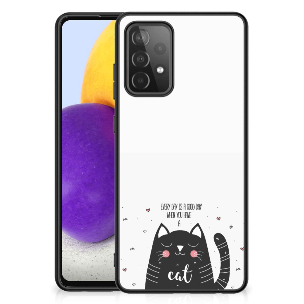 Samsung Galaxy A72 (5G/4G) Hoesje Cat Good Day