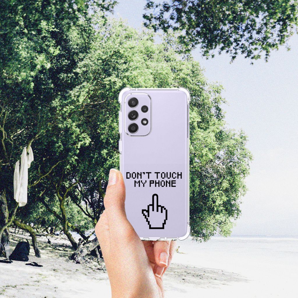 Samsung Galaxy A33 Anti Shock Case Finger Don't Touch My Phone B2C Telecom