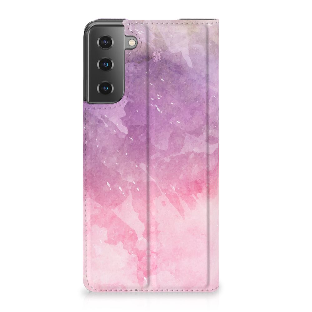 Bookcase Samsung Galaxy S21 Plus Pink Purple Paint - B2C Telecom