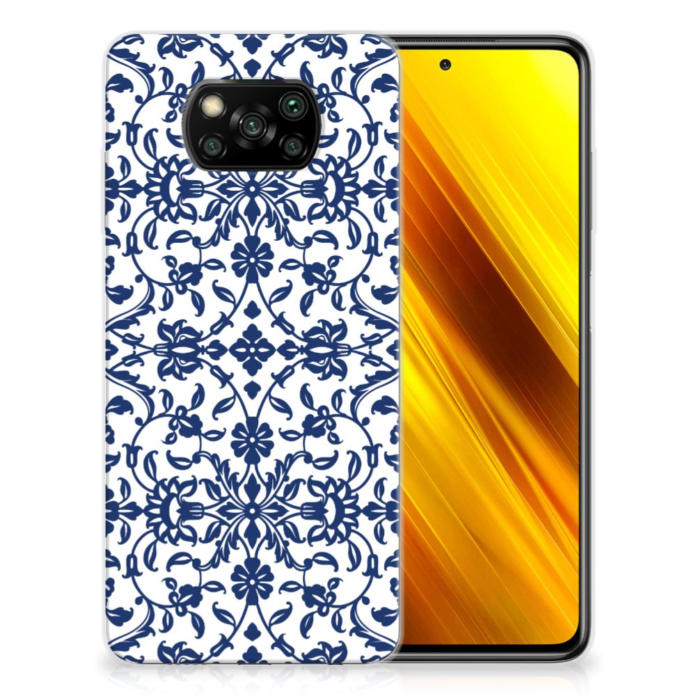 Xiaomi Poco X3 | Poco X3 Pro TPU Case Flower Blue B2C Telecom