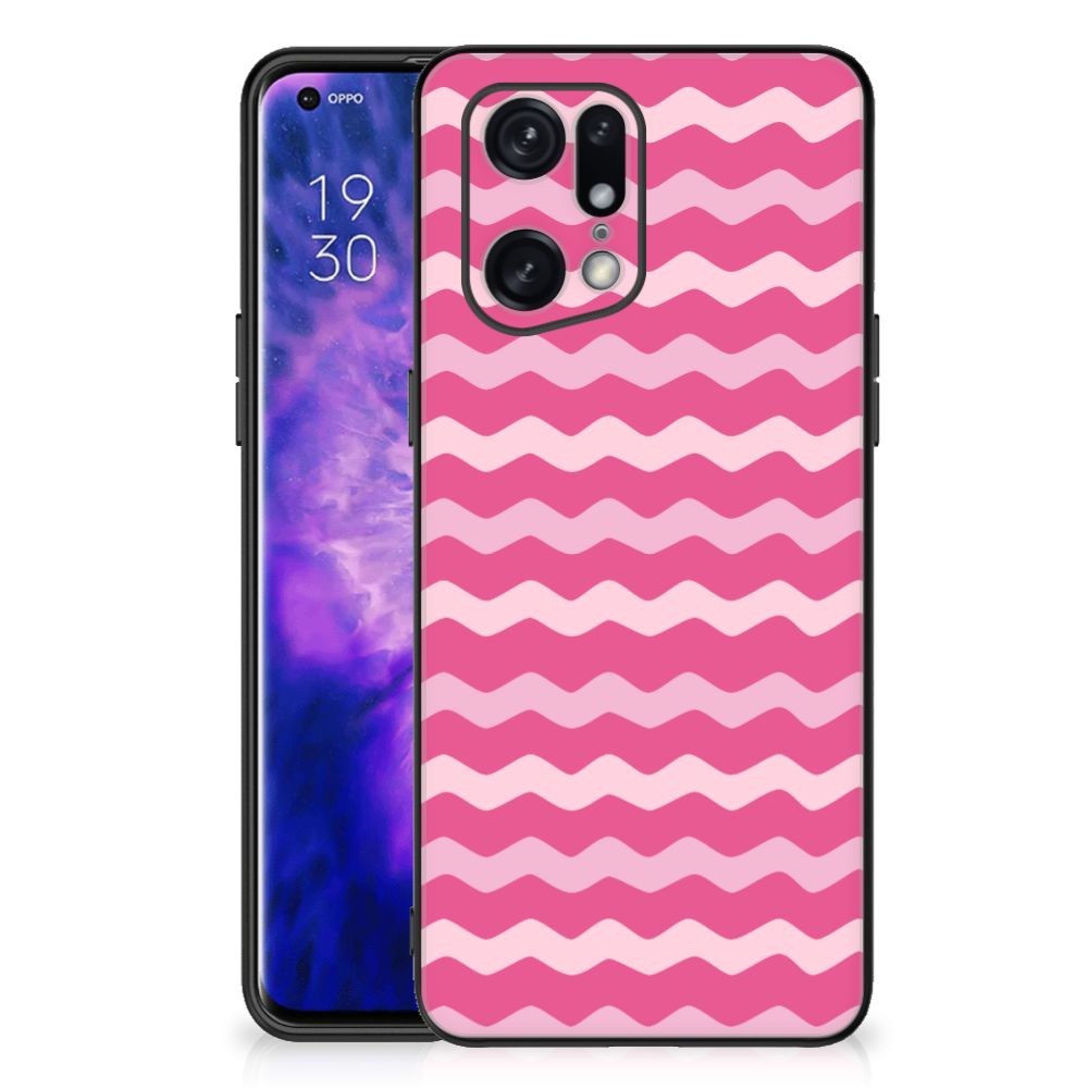 OPPO Find X5 Pro Back Case Waves Pink