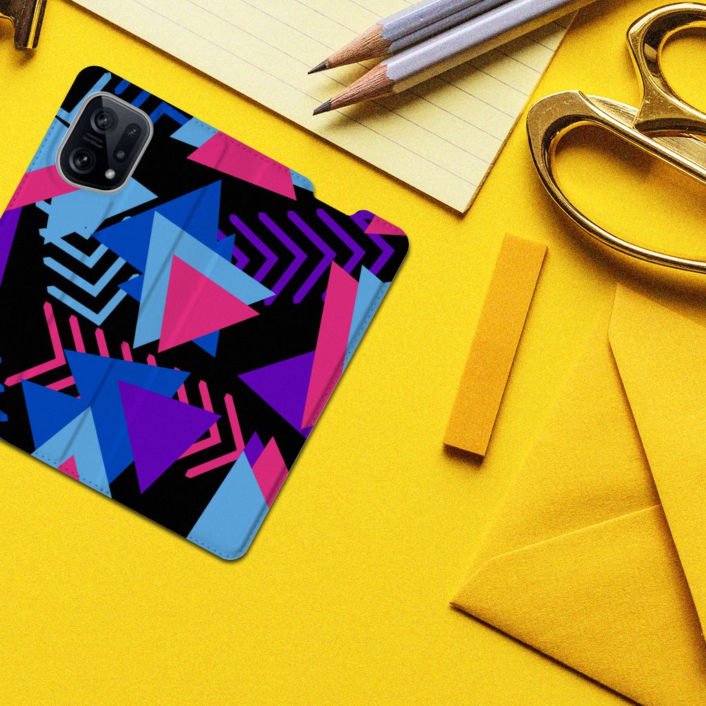 OPPO Find X5 Stand Case Funky Triangle - B2C Telecom