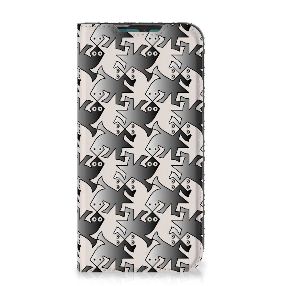 Motorola G8 Plus Hoesje maken Salamander Grey - B2C Telecom