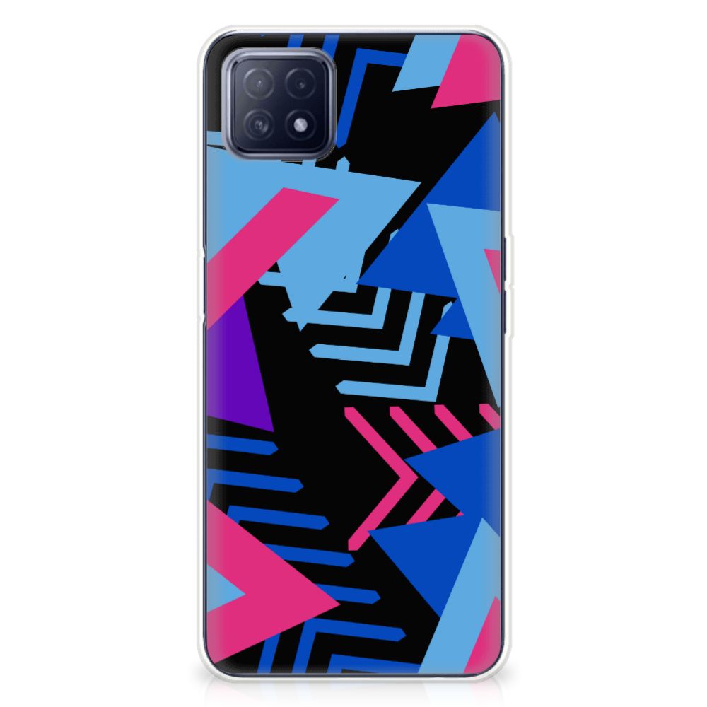 OPPO A53 5G | OPPO A73 5G TPU Hoesje Funky Triangle