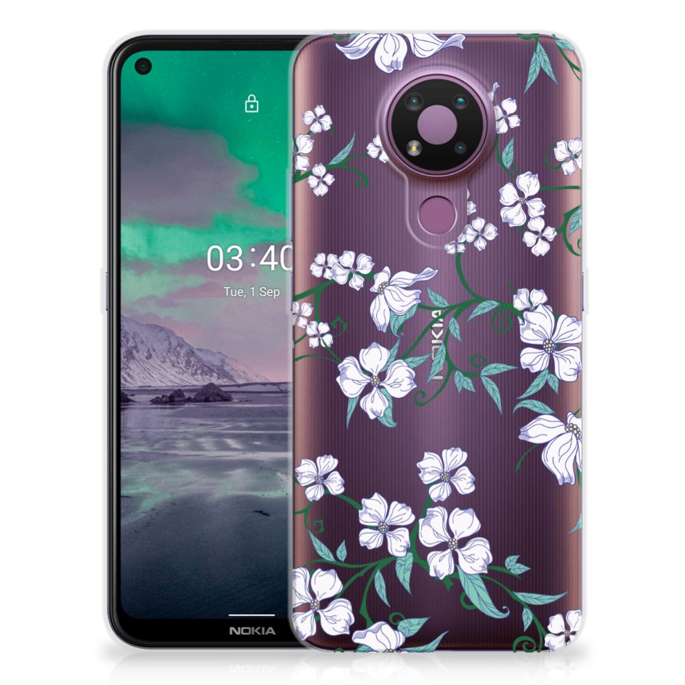 Nokia 3.4 Uniek TPU Case Blossom White