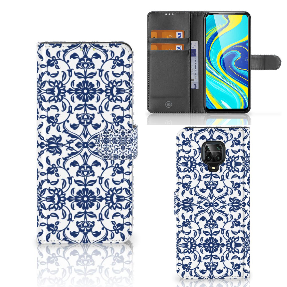 Xiaomi Redmi Note 9 Pro | Note 9S Hoesje Flower Blue