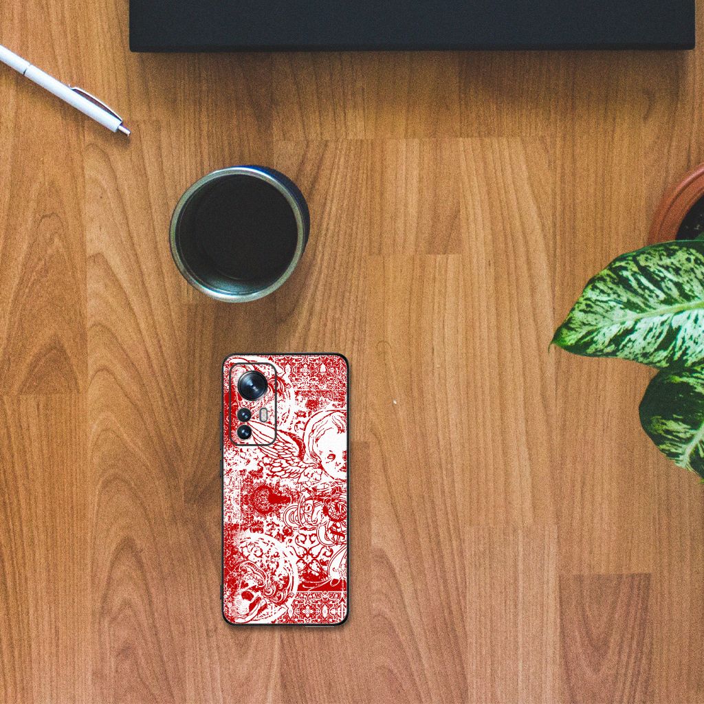 Telefoonhoesje Xiaomi 12 | 12X Angel Skull Rood B2C Telecom