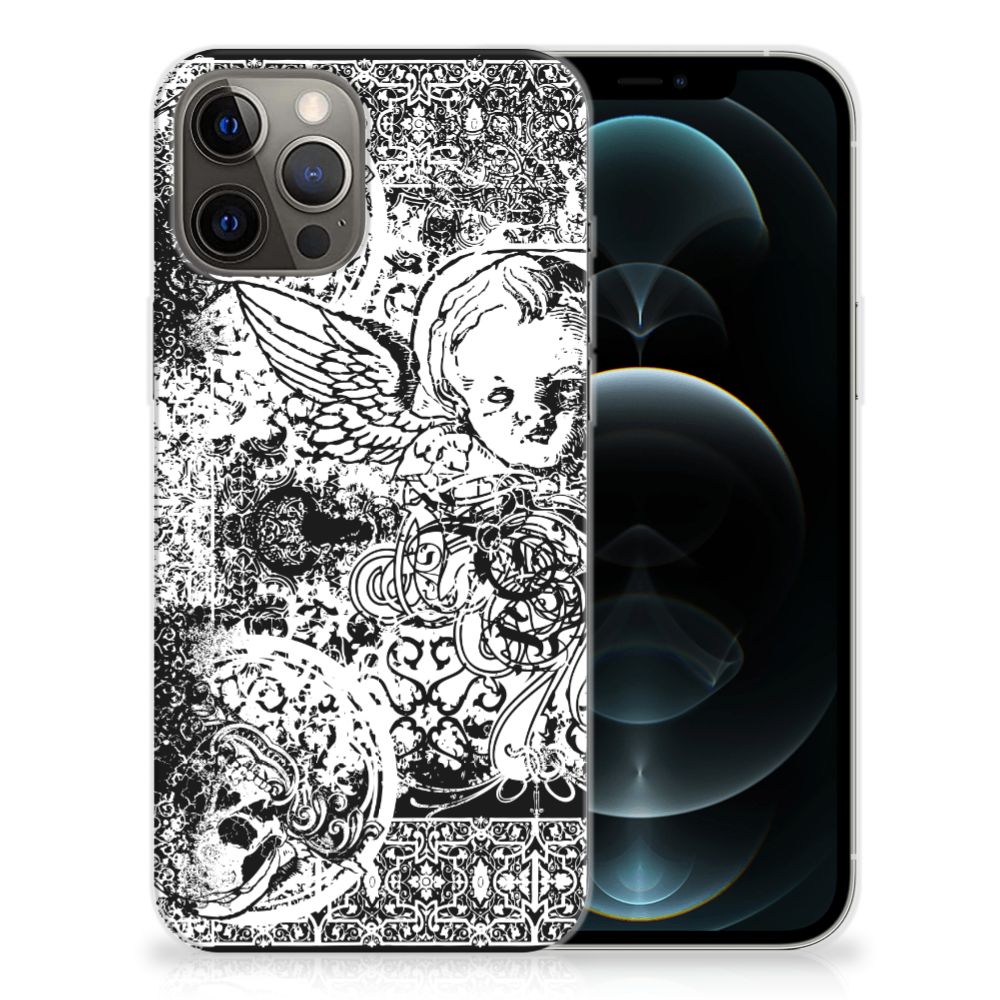 Silicone Back Case iPhone 12 Pro Max Skulls Angel B2C Telecom