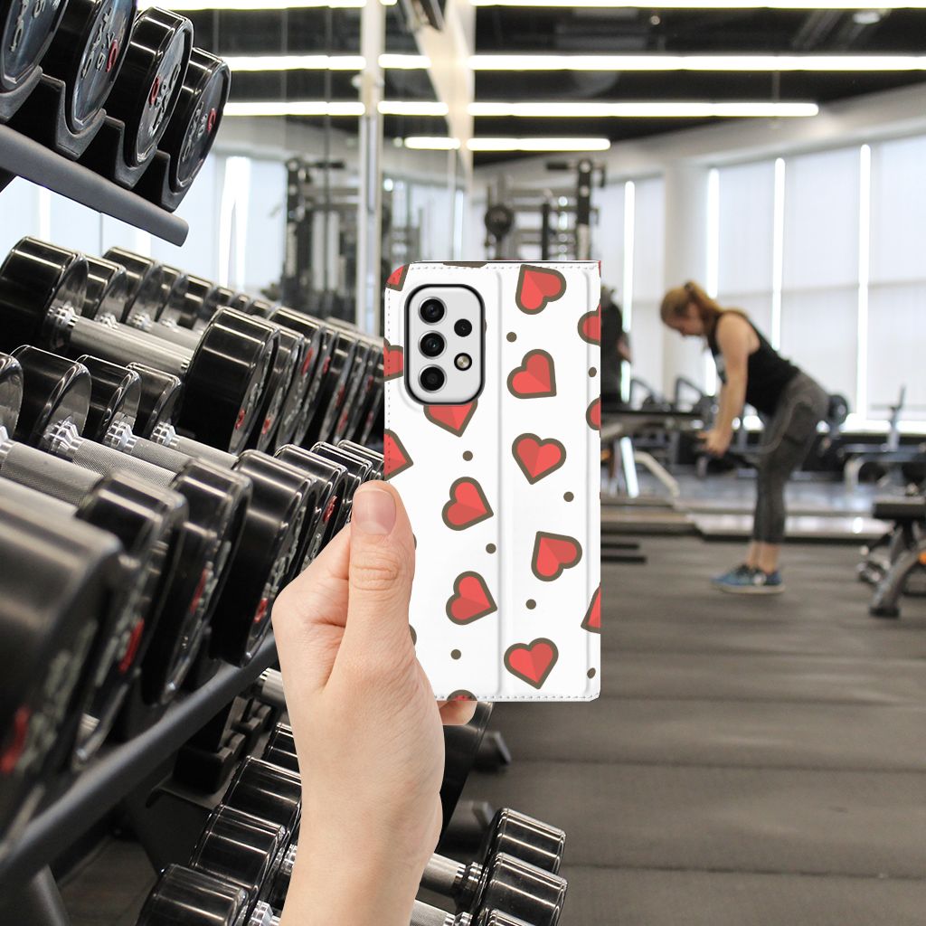 Samsung Galaxy A23 Hoesje met Magneet Hearts - B2C Telecom