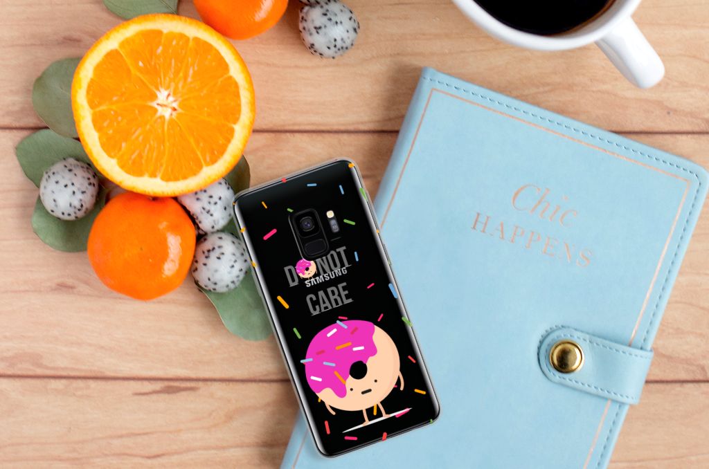 Samsung Galaxy S9 Siliconen Case Donut Roze