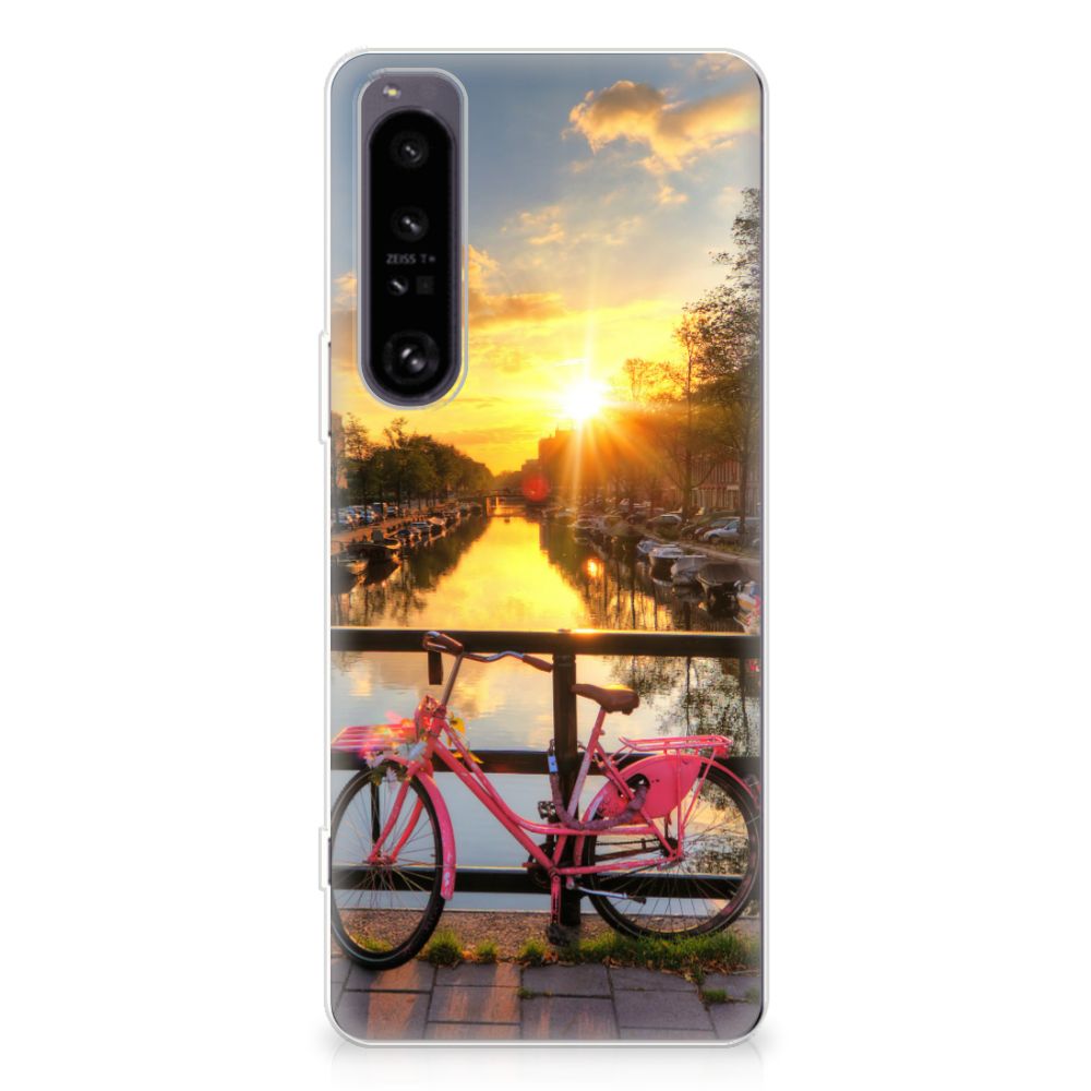 Sony Xperia 1 IV Siliconen Back Cover Amsterdamse Grachten