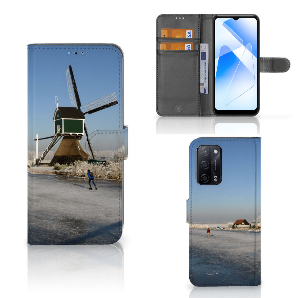 OPPO A16/A16s/A54s Flip Cover Schaatsers