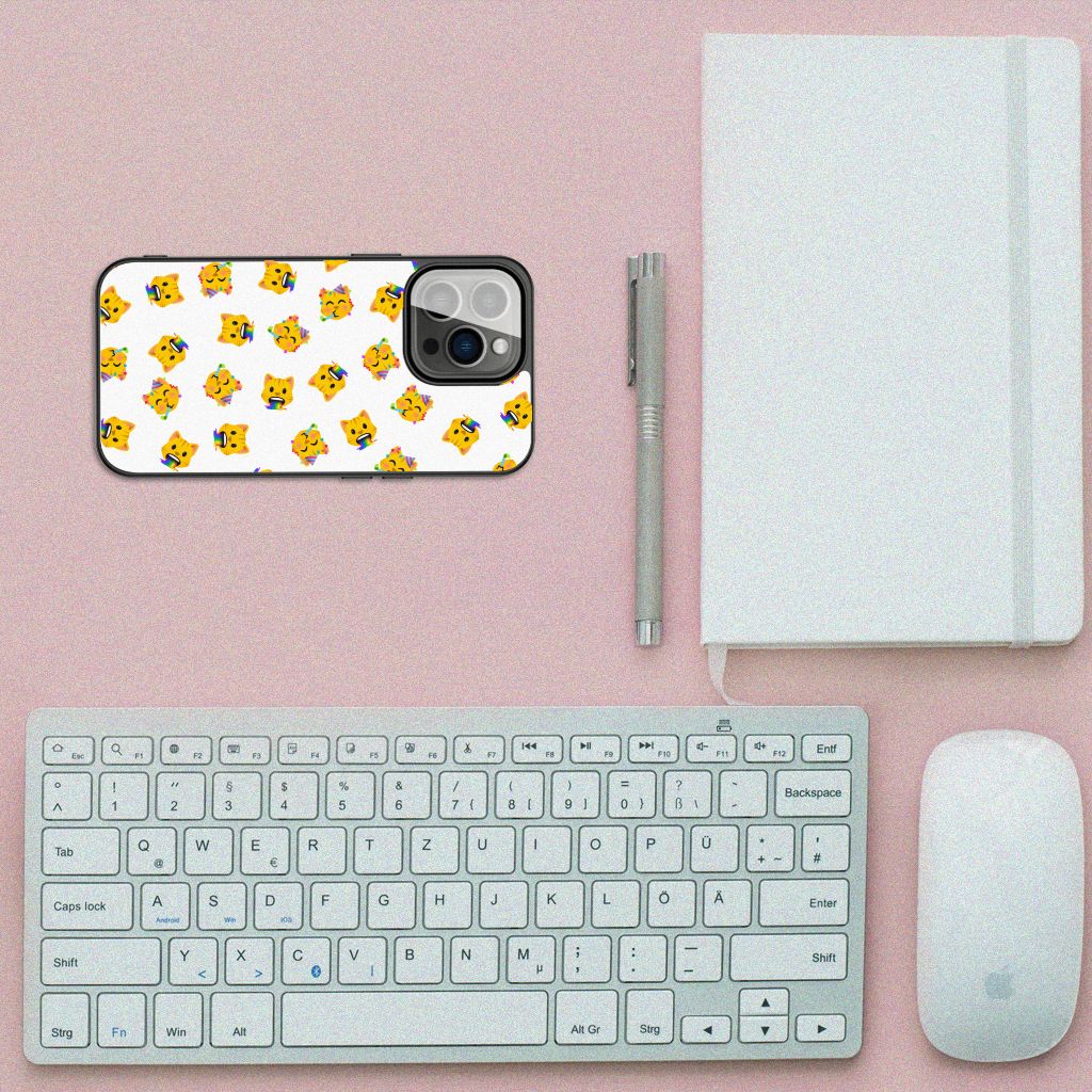 Back Case voor iPhone 13 Pro Katten Emojis B2C Telecom