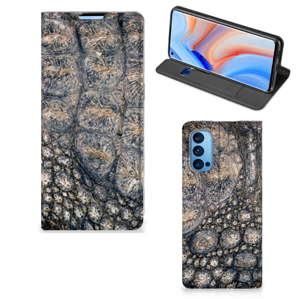 OPPO Reno4 Pro 5G Hoesje maken Krokodillenprint - B2C Telecom
