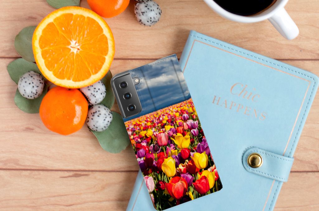 Samsung Galaxy S21 Plus Smart Cover Tulpen - B2C Telecom