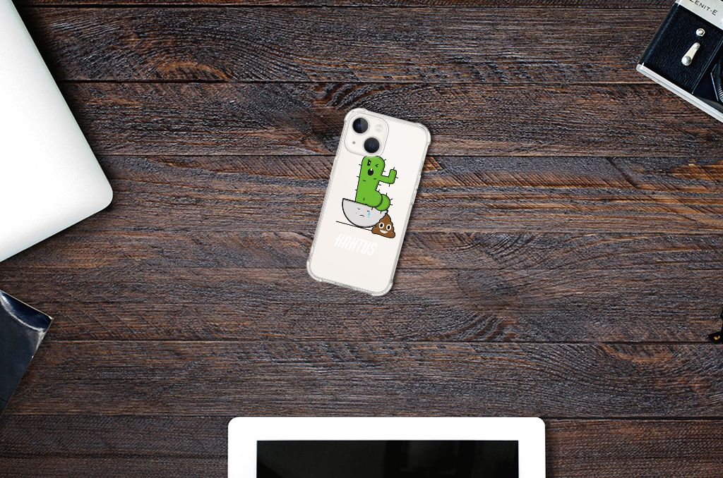 iPhone 13 Stevig Bumper Hoesje Cactus Poo B2C Telecom