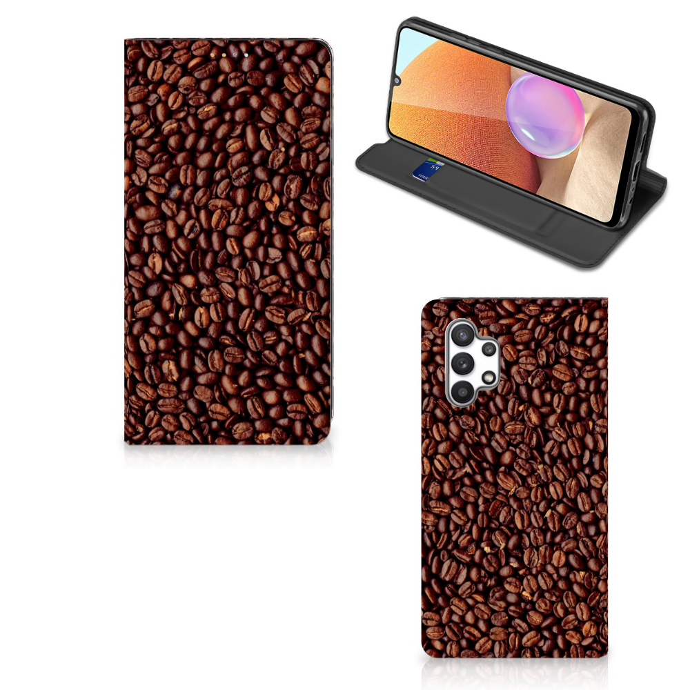 Samsung Galaxy A32 4G | A32 5G Enterprise Editie Flip Style Cover Koffiebonen - B2C Telecom
