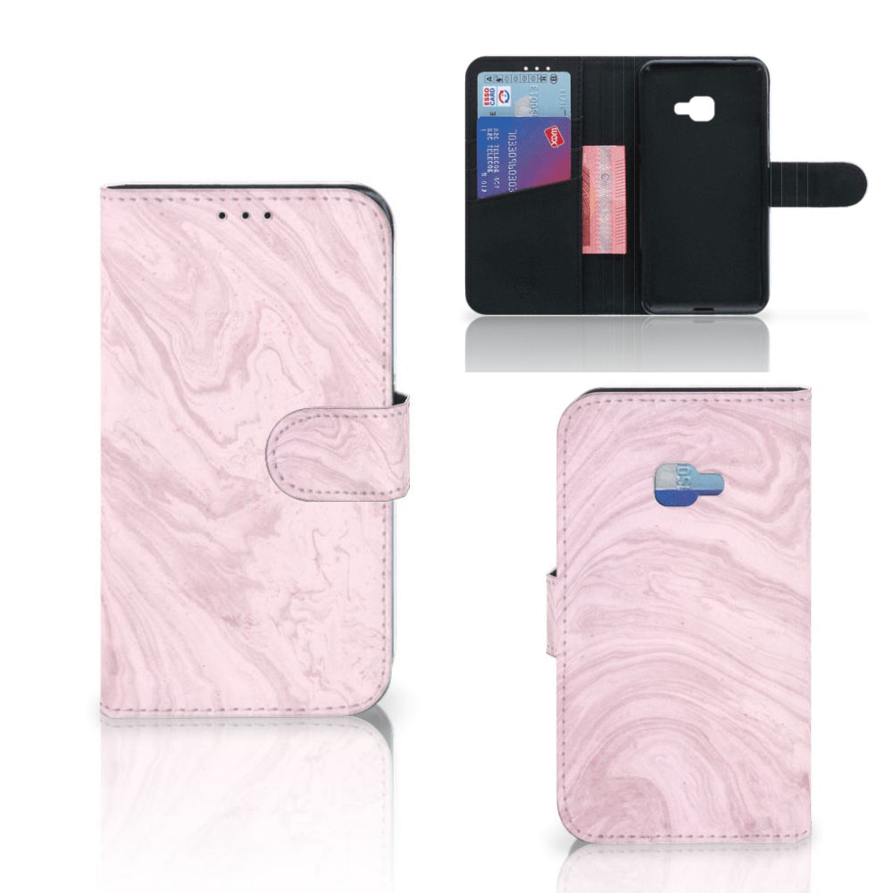 Samsung Galaxy Xcover 4 | Xcover 4s Bookcase Marble Pink - Origineel Cadeau Vriendin