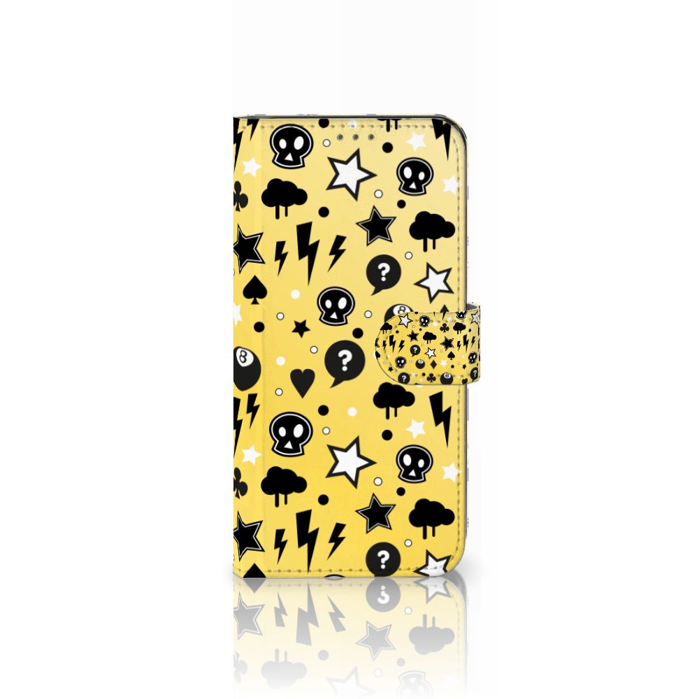Telefoonhoesje met Naam Samsung Galaxy A22 4G | M22 Punk Geel