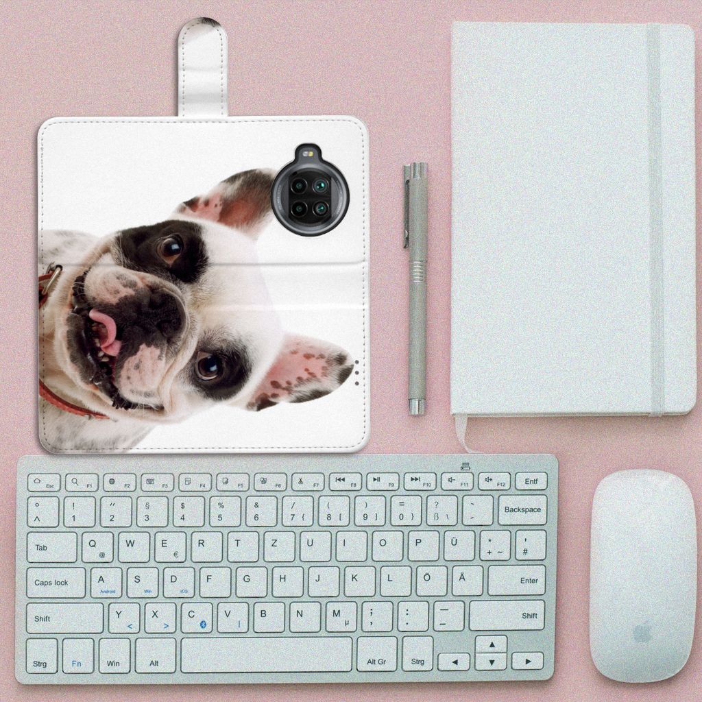 Xiaomi Mi 10T Lite Telefoonhoesje met Pasjes Franse Bulldog