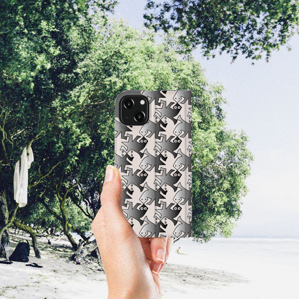 iPhone 13 Hoesje maken Salamander Grey
