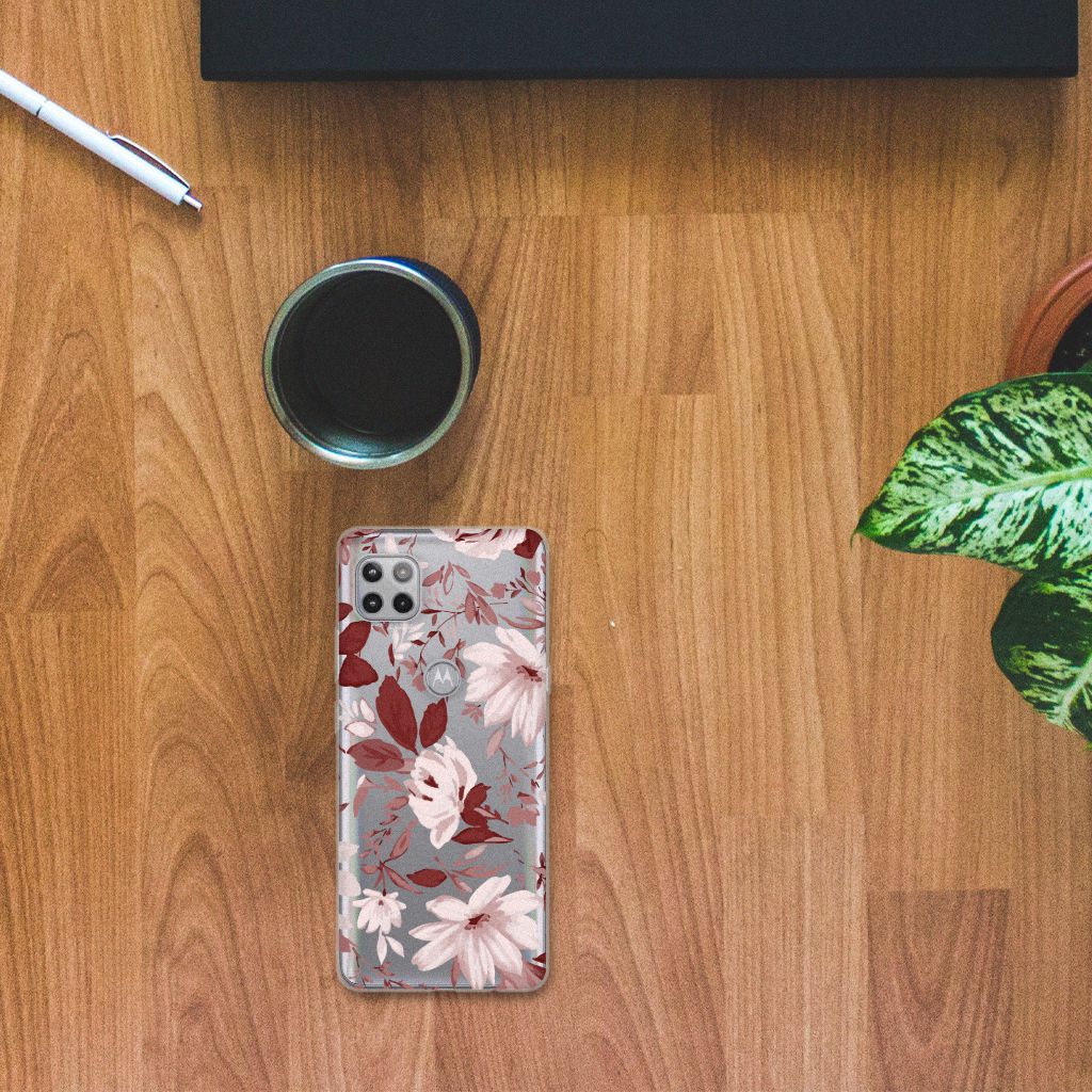 Hoesje maken Motorola Moto G 5G Watercolor Flowers B2C Telecom