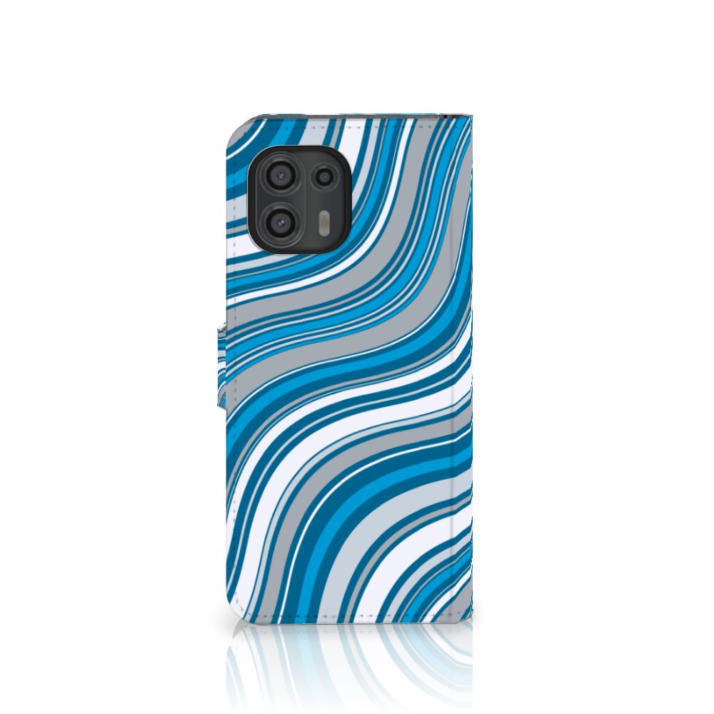 Motorola Edge 20 Lite Telefoon Hoesje Waves Blue
