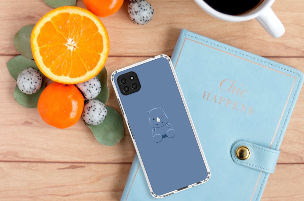 Samsung Galaxy A22 5G Stevig Bumper Hoesje Baby Rhino B2C Telecom