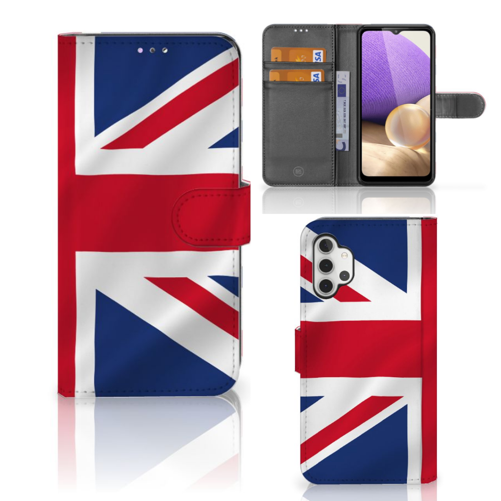Samsung Galaxy A32 4G Bookstyle Case Groot-Brittannië