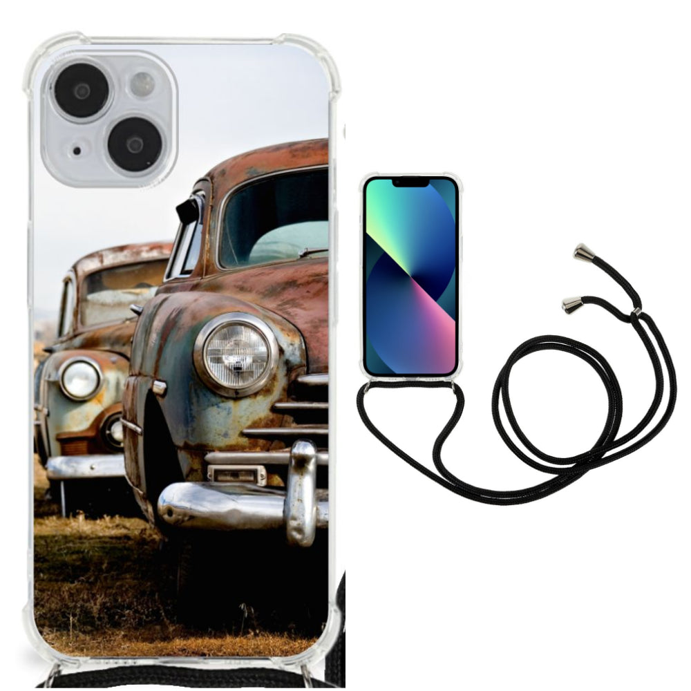 iPhone 14 Anti-shock Hoesje met foto Vintage Auto