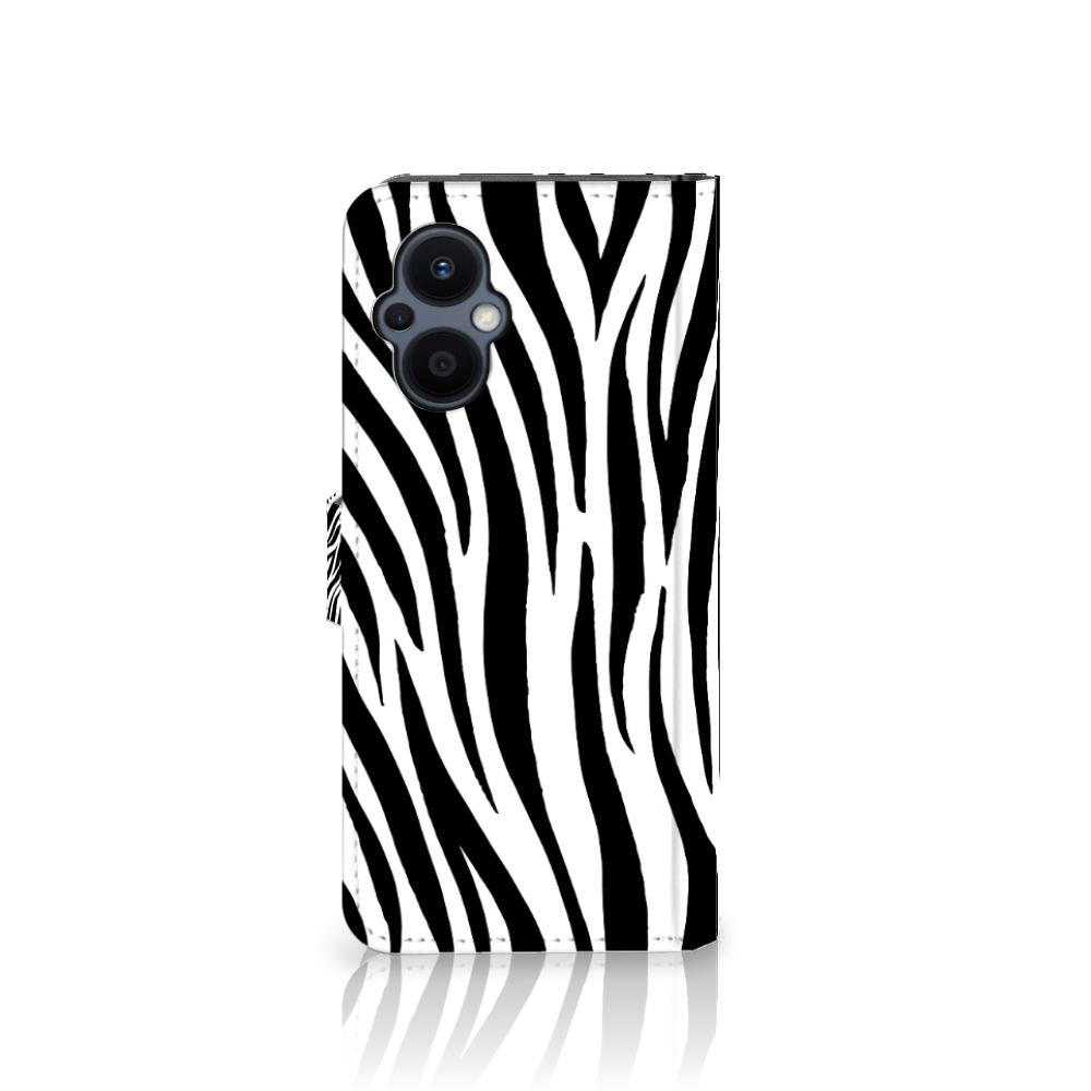 OPPO Reno 8 Lite | OnePlus Nord N20 Telefoonhoesje met Pasjes Zebra
