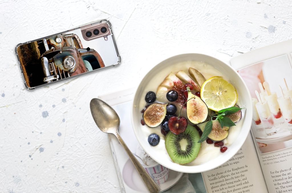 Samsung Galaxy S21 Plus Anti-shock Hoesje met foto Vintage Auto B2C Telecom