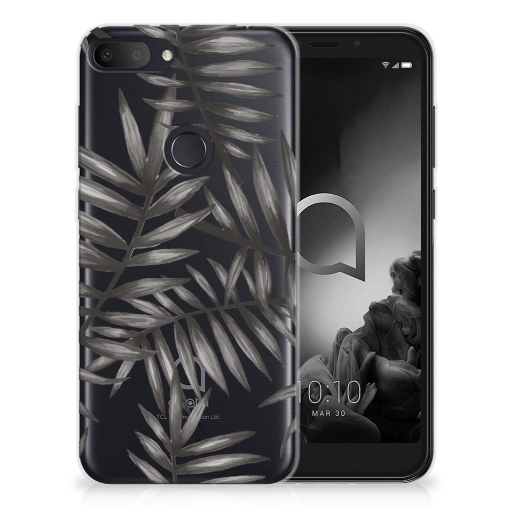 Alcatel 1S (2019) TPU Case Leaves Grey