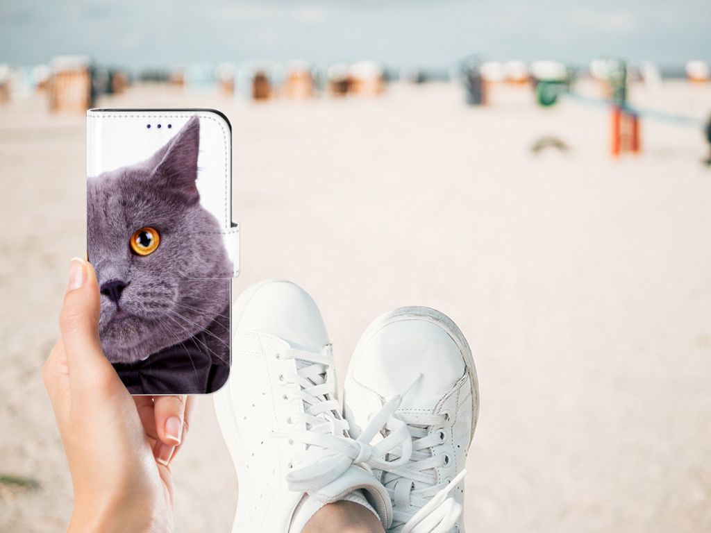 Samsung Galaxy S10e Telefoonhoesje met Pasjes Kat