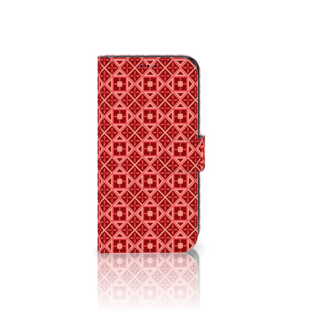 Samsung Galaxy S7 Edge Telefoon Hoesje Batik Rood