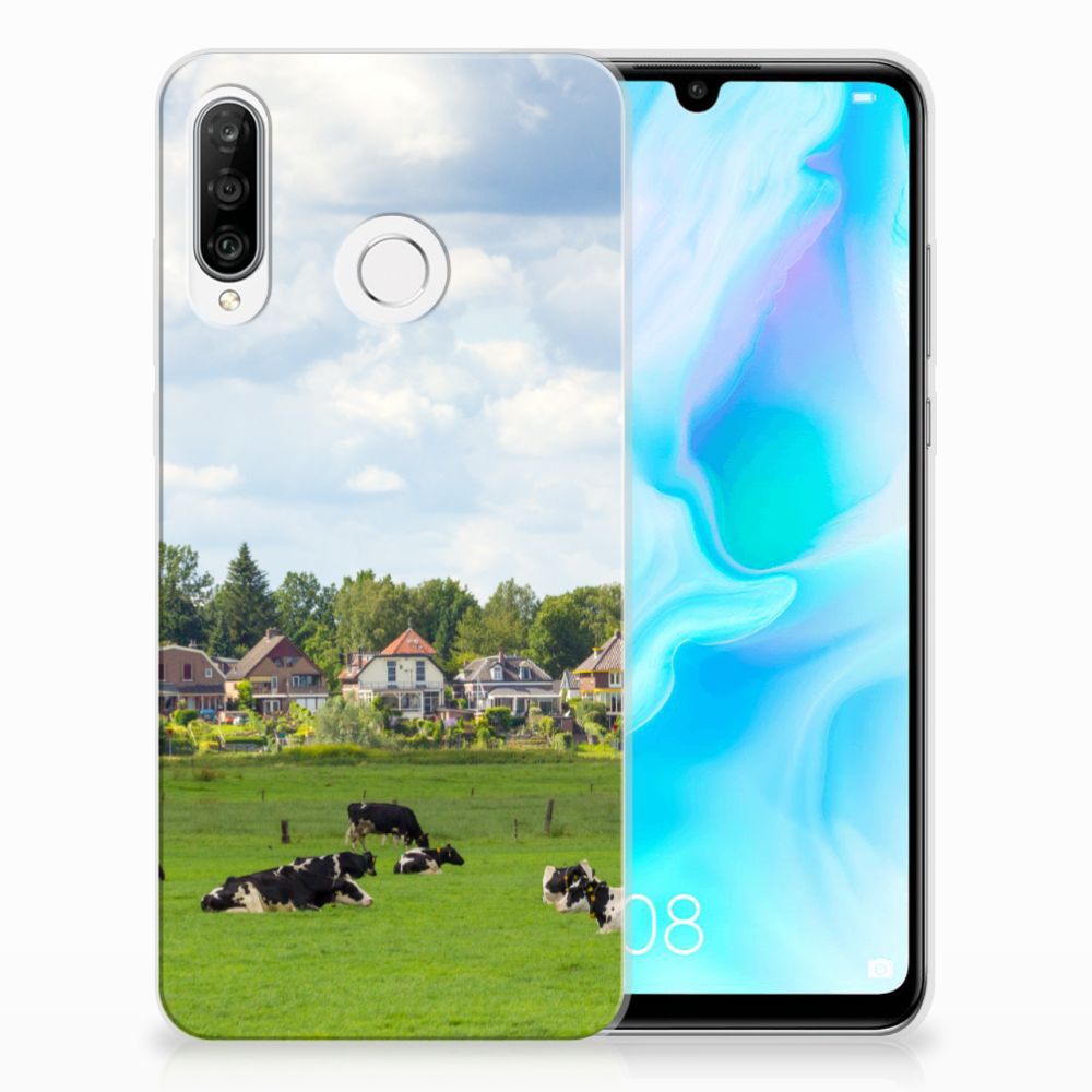 Huawei P30 Lite TPU Hoesje Koeien