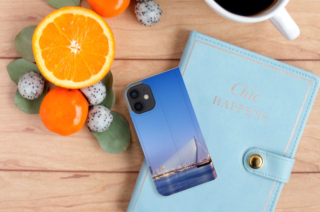 iPhone 12 Mini Book Cover Rotterdam - B2C Telecom