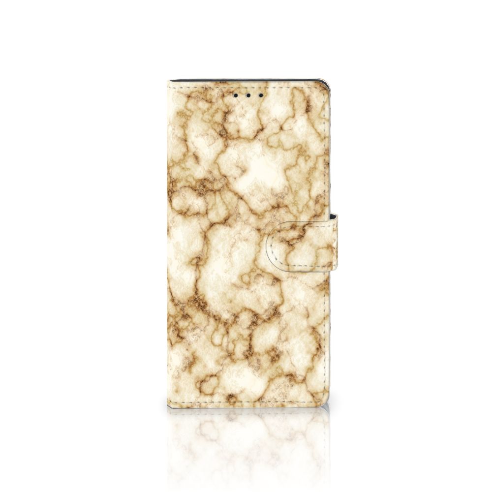 Samsung Galaxy A02s | M02s Bookcase Marmer Goud