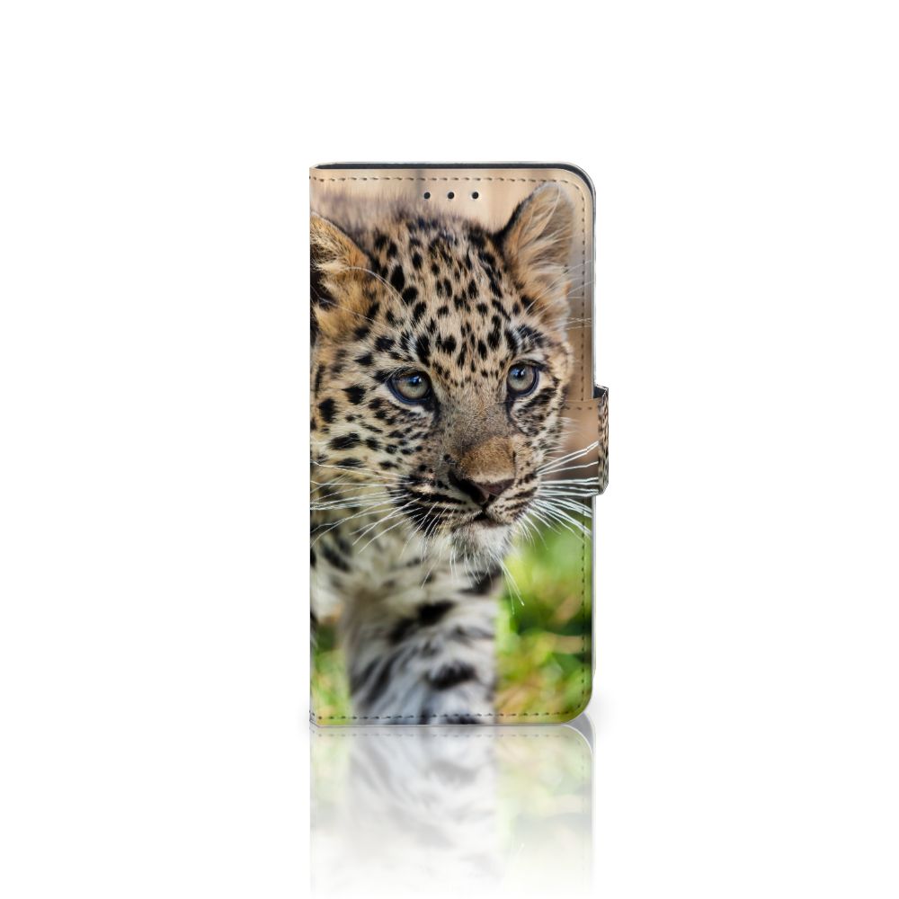 Alcatel 1B (2020) Telefoonhoesje met Pasjes Baby Luipaard