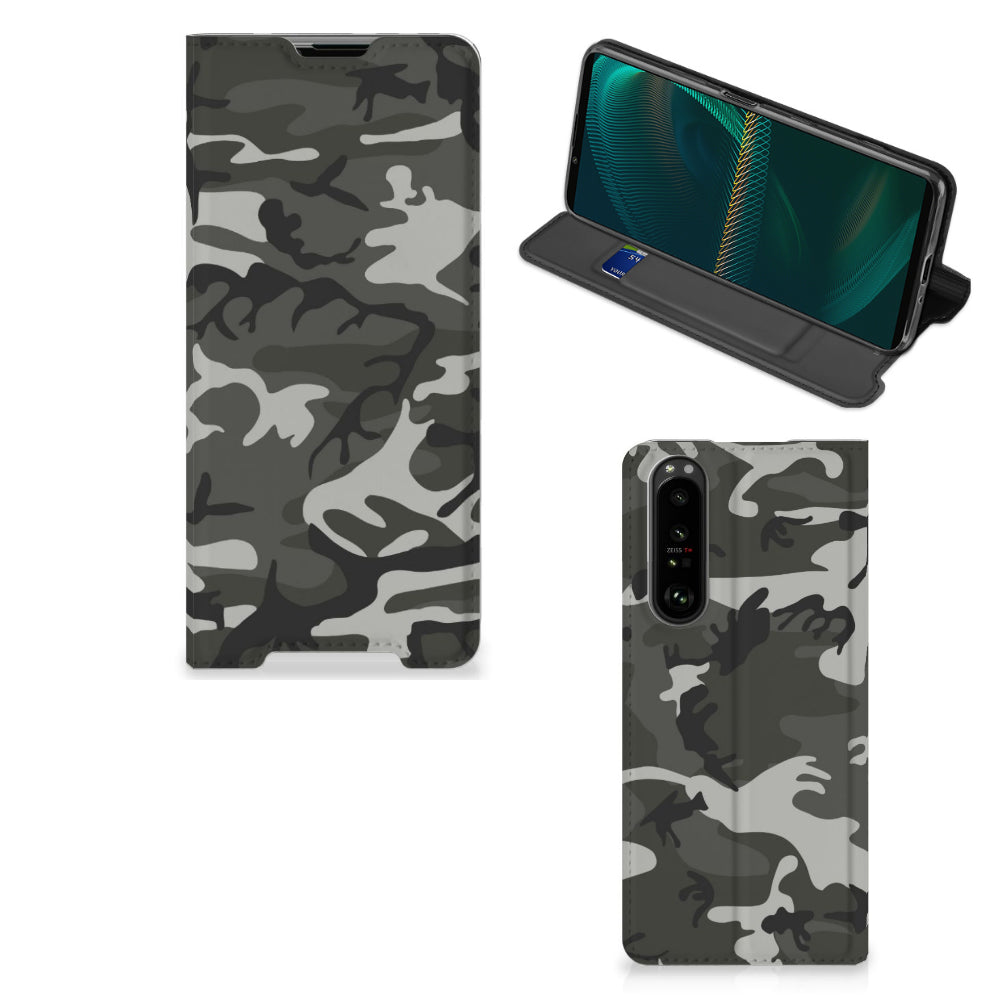 Sony Xperia 5 III Hoesje met Magneet Army Light