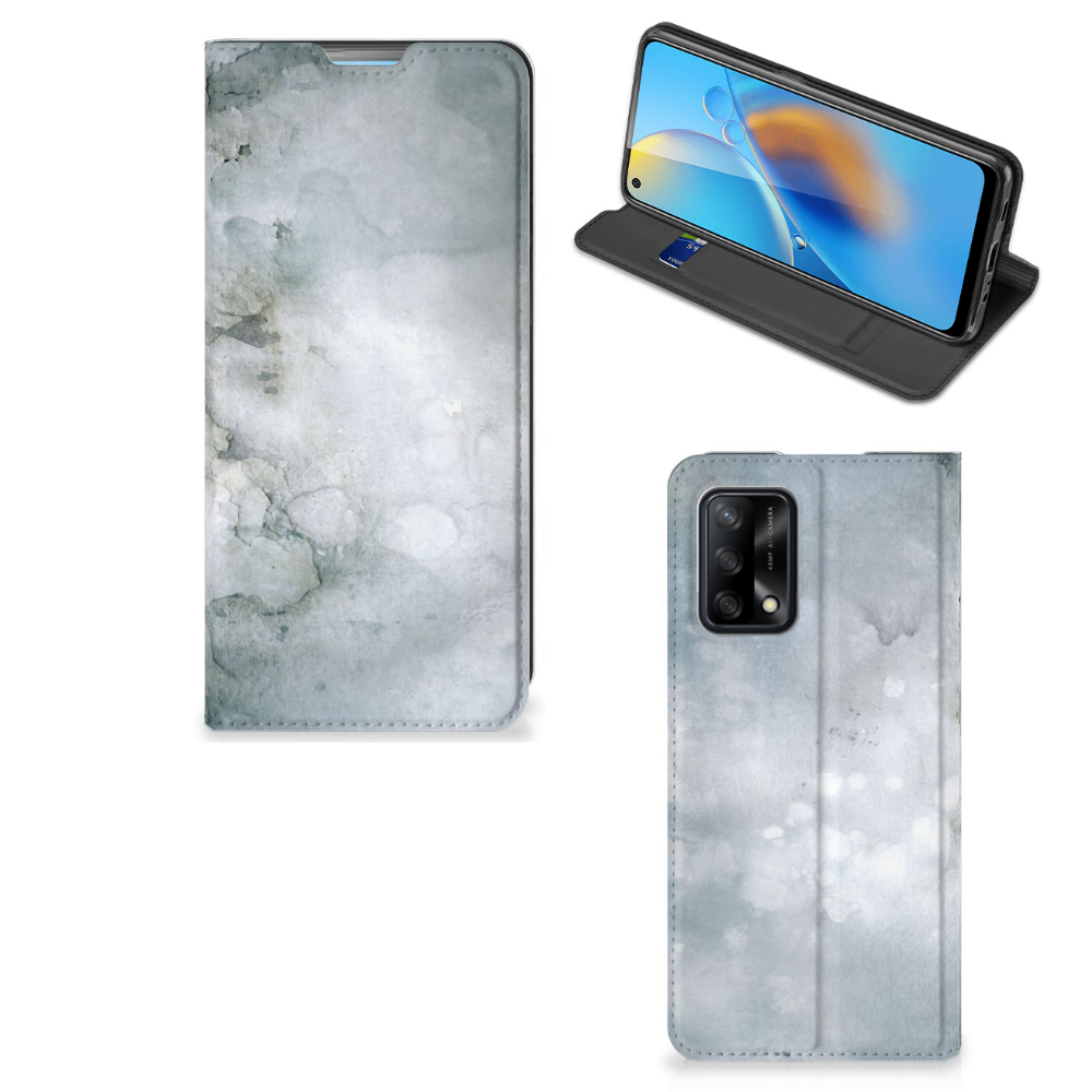 Bookcase OPPO A74 4G Painting Grey - B2C Telecom