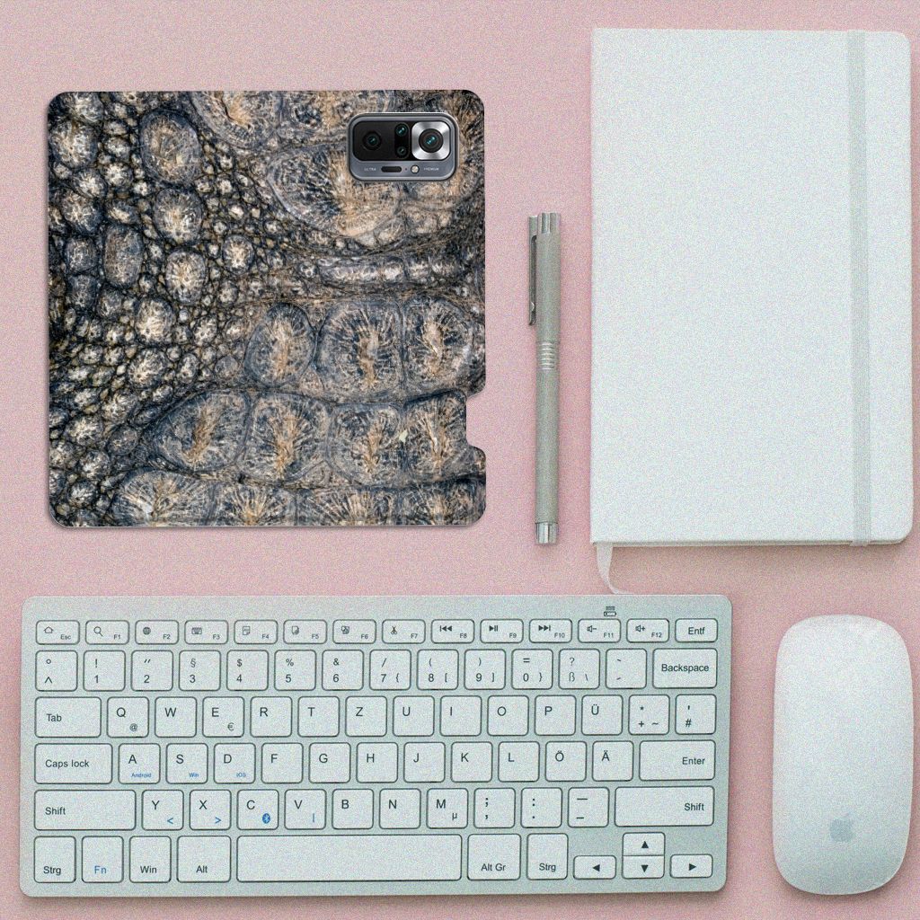 Xiaomi Redmi Note 10 Pro Hoesje maken Krokodillenprint - B2C Telecom