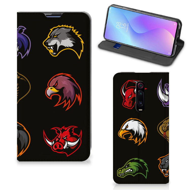 Xiaomi Mi 9T Pro Magnet Case Cartoon with colorful animal heads design for smartphone protection