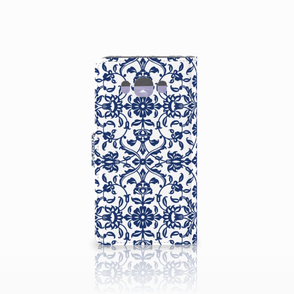 Samsung Galaxy J7 2016 Hoesje Flower Blue