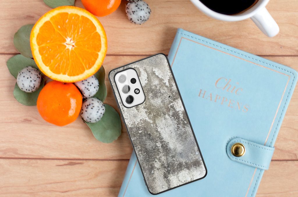 Samsung Galaxy A73 Marmeren Print Telefoonhoesje Beton Print B2C Telecom