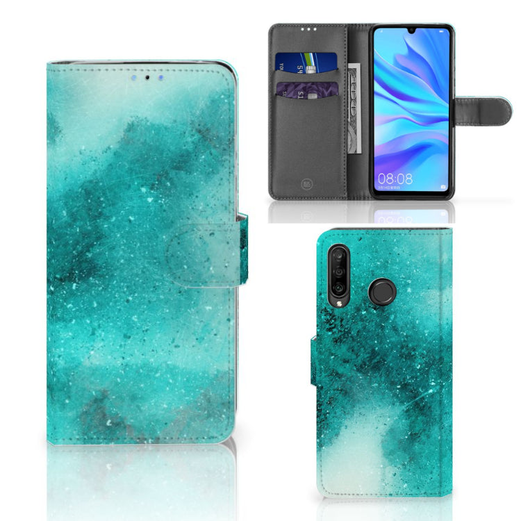 Hoesje Huawei P30 Lite (2020) Painting Blue